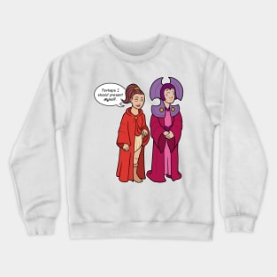 Leela considers running Crewneck Sweatshirt